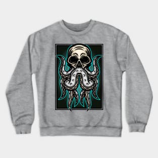 Human Skull Octopus Crewneck Sweatshirt